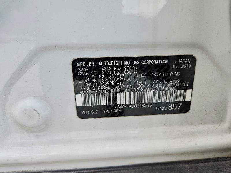 Aukcja sprzedaży 2020 Mitsubishi Outlander Sport, vin: JA4AP4AUXLU002161, numer aukcji: 53896126
