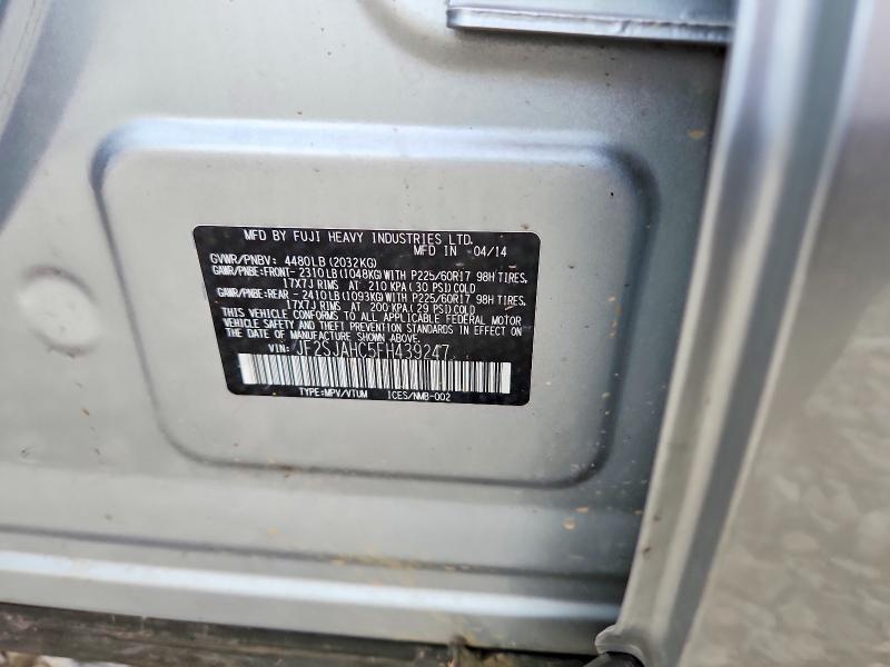 Aukcja sprzedaży 2015 Subaru Forester, vin: JF2SJAHC5FH439247, numer aukcji: 53945706