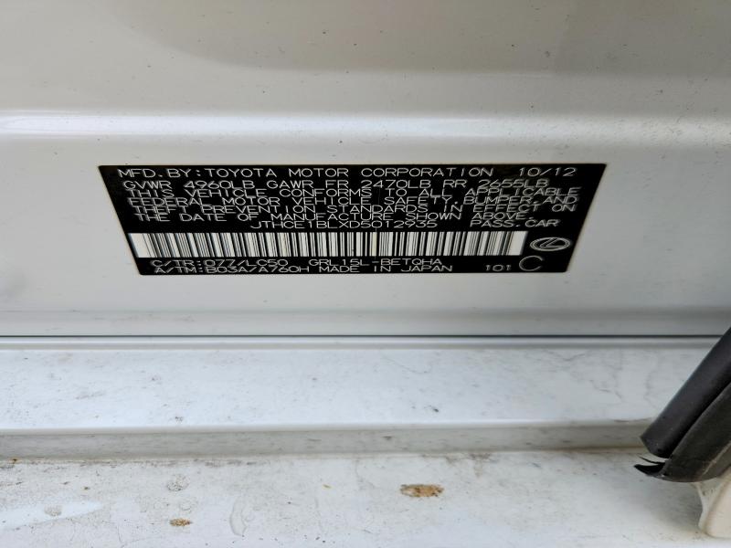 Aukcja sprzedaży 2013 Lexus Gs, vin: JTHCE1BLXD5012935, numer aukcji: 53458436