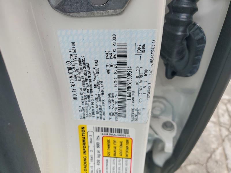 55671646 :رقم المزاد ، 1LN6L9NC5J5609514 vin ، 2018 Lincoln Continental مزاد بيع
