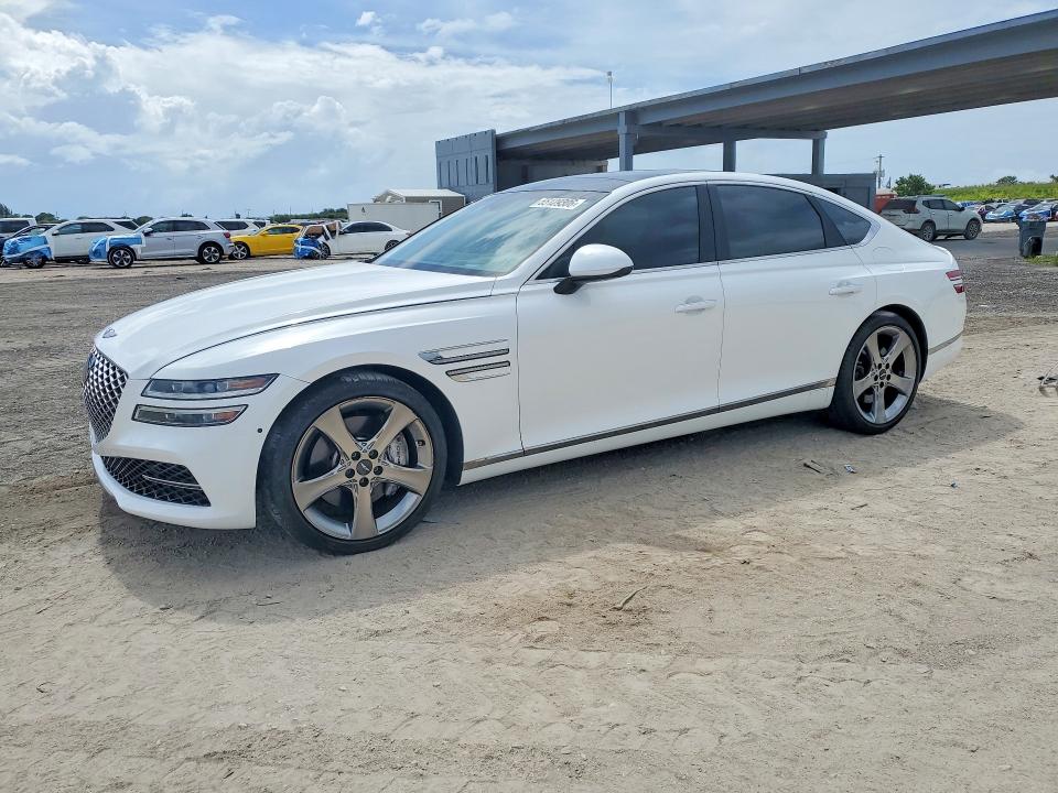 2021 Genesis G80 მანქანა იყიდება აუქციონზე, vin: KMTGC4SD1MU048345, აუქციონის ნომერი: 55129306
