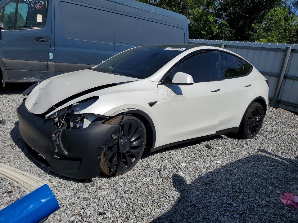 2022 Tesla Model Y მანქანა იყიდება აუქციონზე, vin: 7SAYGDEF1NF448147, აუქციონის ნომერი: 52698006