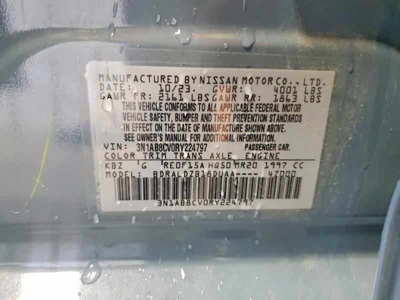 Aukcja sprzedaży 2024 Nissan Sentra, vin: 3N1AB8CV0RY224797, numer aukcji: 55184036