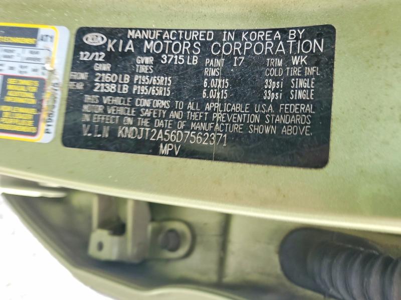 Продажа на аукционе авто 2013 Kia Soul, vin: KNDJT2A56D7562371, номер лота: 52678416