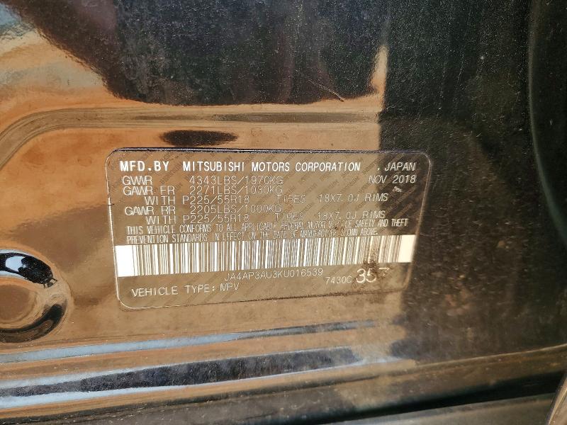 Aukcja sprzedaży 2019 Mitsubishi Outlander Sport, vin: JA4AP3AU3KU016539, numer aukcji: 52868036