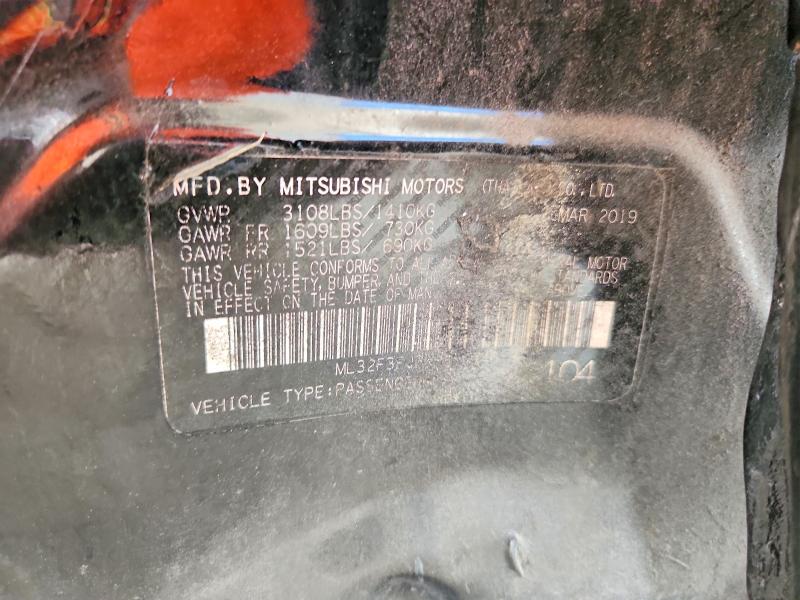 Aukcja sprzedaży 2019 Mitsubishi Mirage, vin: ML32F3FJ8KHF14746, numer aukcji: 53297276