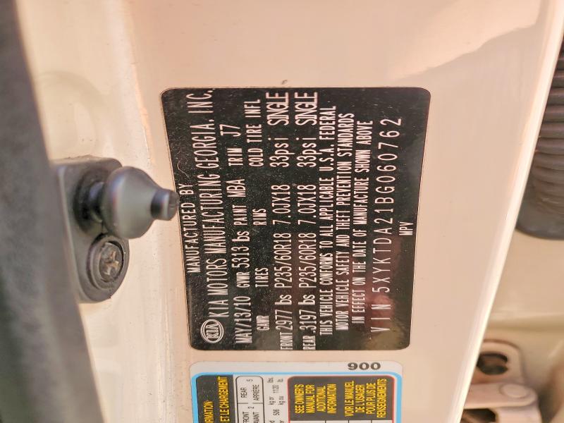 Продаж на аукціоні авто 2011 Kia Sorento, vin: 5XYKTDA21BG060762, номер лоту: 52394136