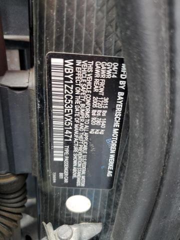 Продаж на аукціоні авто 2014 Bmw I3, vin: WBY1Z2C53EVX51471, номер лоту: 55389836