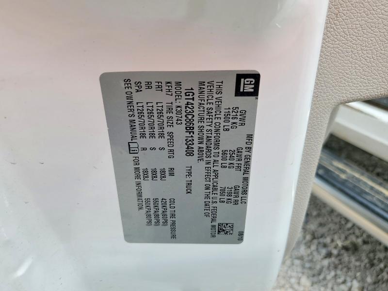 2011 Gmc Sierra მანქანა იყიდება აუქციონზე, vin: 1GT423C86BF133408, აუქციონის ნომერი: 52545936