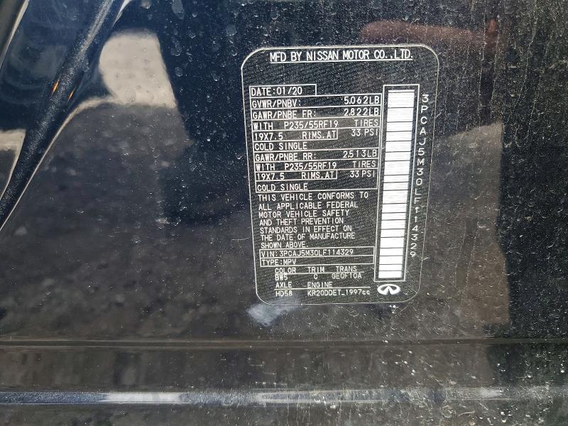 Продаж на аукціоні авто 2020 Infiniti Qx50, vin: 3PCAJ5M30LF114329, номер лоту: 53363216