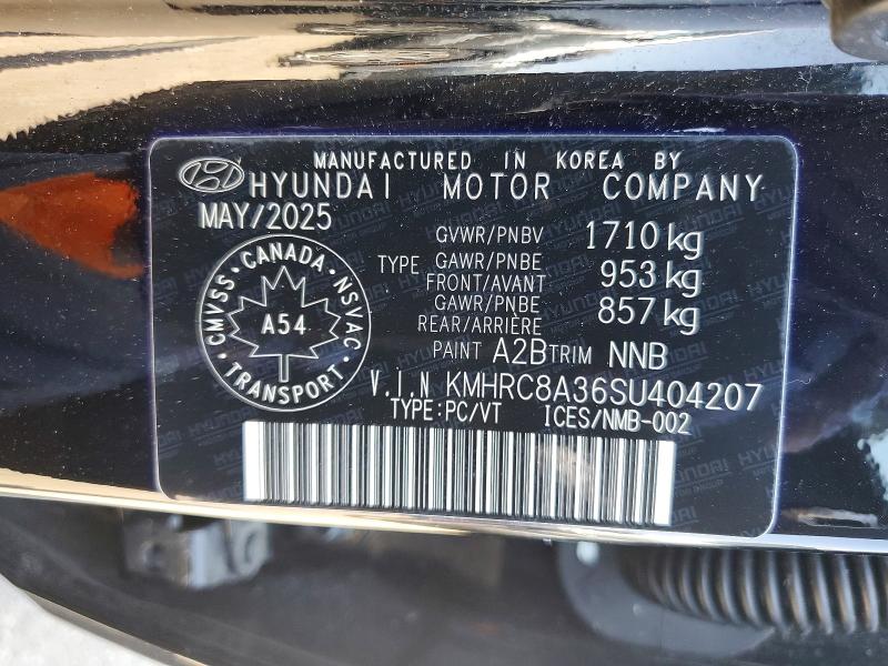 Aukcja sprzedaży 2025 Hyundai Venue, vin: KMHRC8A36SU404207, numer aukcji: 52192026