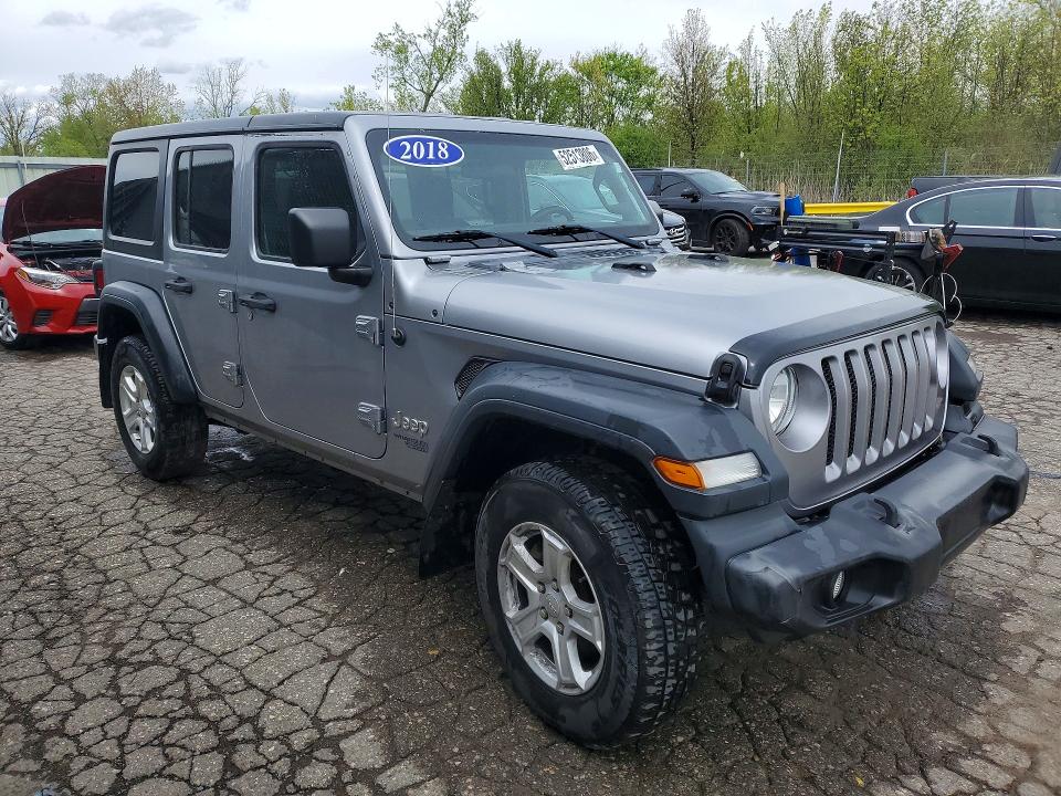 52513806 :رقم المزاد ، 1C4HJXDGXJW150230 vin ، 2018 Jeep Wrangler Unlimited مزاد بيع
