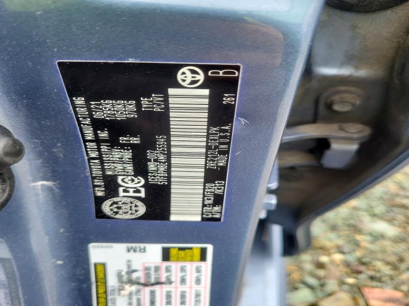 51661476 :رقم المزاد ، 5YFBPMBE4MP255945 vin ، 2021 Toyota Corolla مزاد بيع