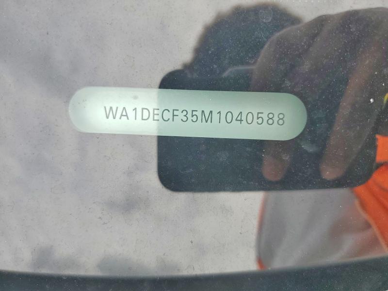 Продажа на аукционе авто 2021 Audi Q3, vin: WA1DECF35M1040588, номер лота: 54500596