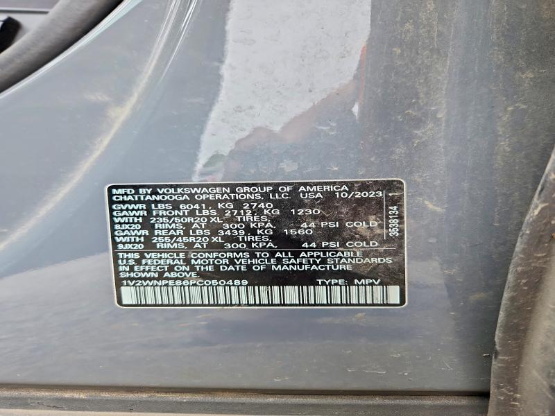 2023 Volkswagen Id.4 მანქანა იყიდება აუქციონზე, vin: 1V2WNPE86PC050489, აუქციონის ნომერი: 52246236