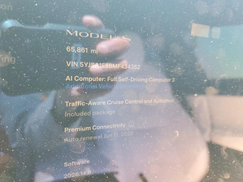 54613036 :رقم المزاد ، 5YJSA1E58MF434352 vin ، 2021 Tesla Model S مزاد بيع