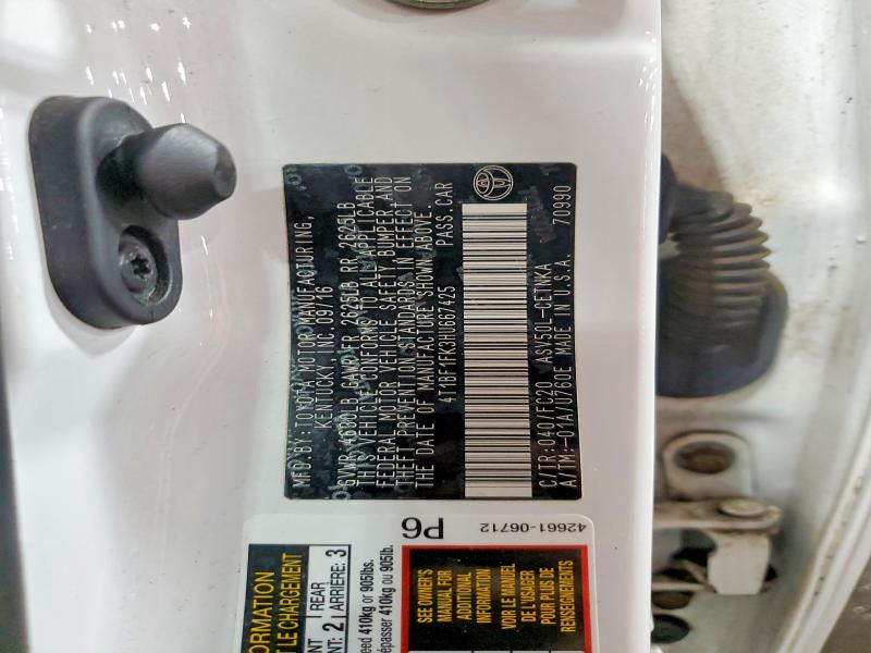 54303206 :رقم المزاد ، 4T1BF1FK3HU667425 vin ، 2017 Toyota Camry مزاد بيع