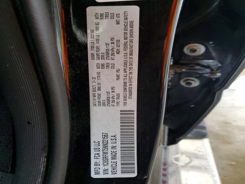 Продаж на аукціоні авто 2022 Ram 1500, vin: 1C6SRFMT5NN221567, номер лоту: 53597976