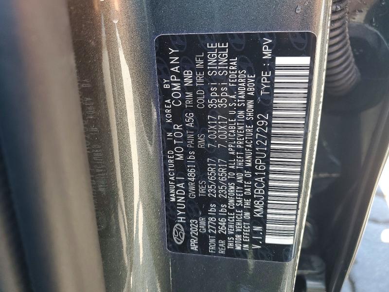 Продаж на аукціоні авто 2023 Hyundai Tucson, vin: KM8JBCA16PU127292, номер лоту: 53253006