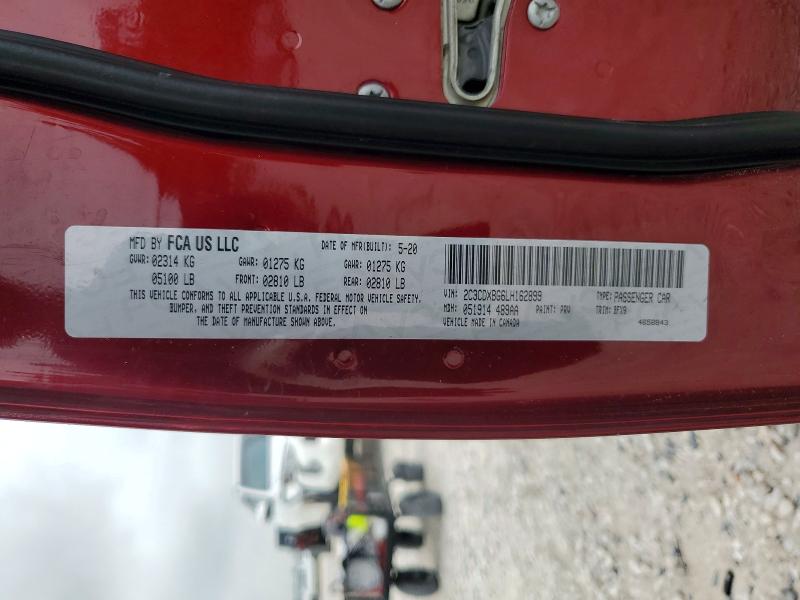 Продажа на аукционе авто 2020 Dodge Charger, vin: 2C3CDXBG6LH162899, номер лота: 52500776