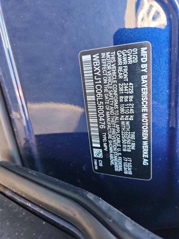 Продаж на аукціоні авто 2020 Bmw X2, vin: WBXYJ1C06L5R00476, номер лоту: 54678136