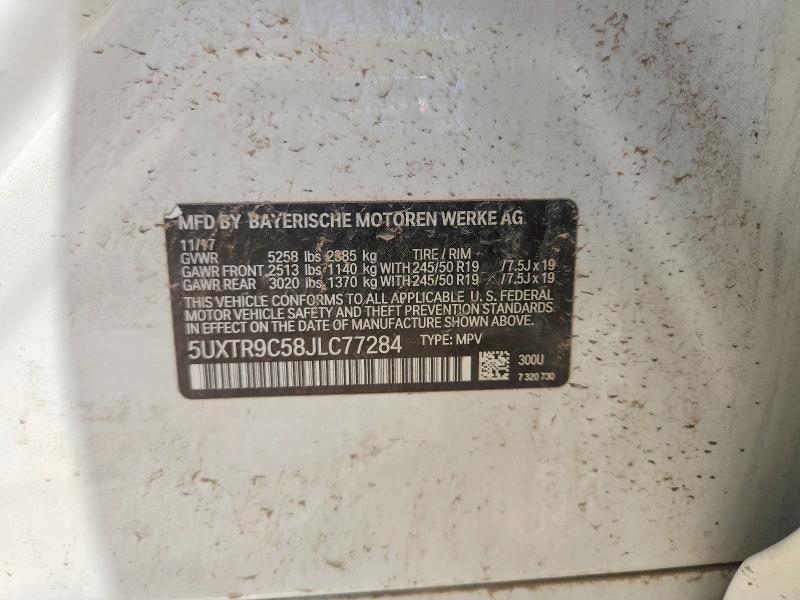 Aukcja sprzedaży 2018 Bmw X3, vin: 5UXTR9C58JLC77284, numer aukcji: 53134936