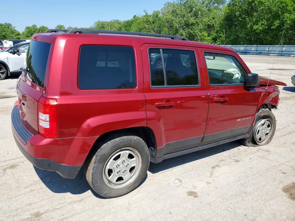 2016 Jeep Patriot მანქანა იყიდება აუქციონზე, vin: 1C4NJPBA8GD744367, აუქციონის ნომერი: 53989386