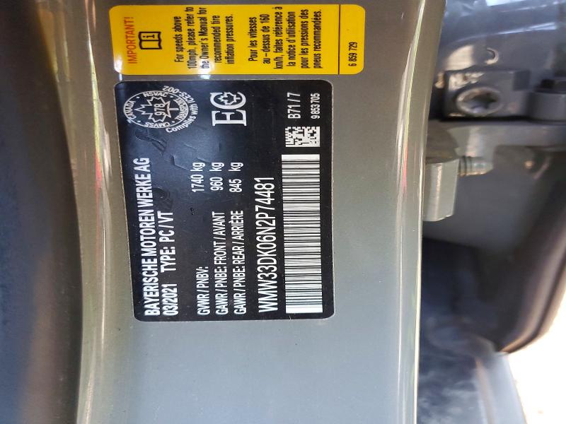 Продажа на аукционе авто 2022 Mini Cooper, vin: WMW33DK06N2P74481, номер лота: 54841336