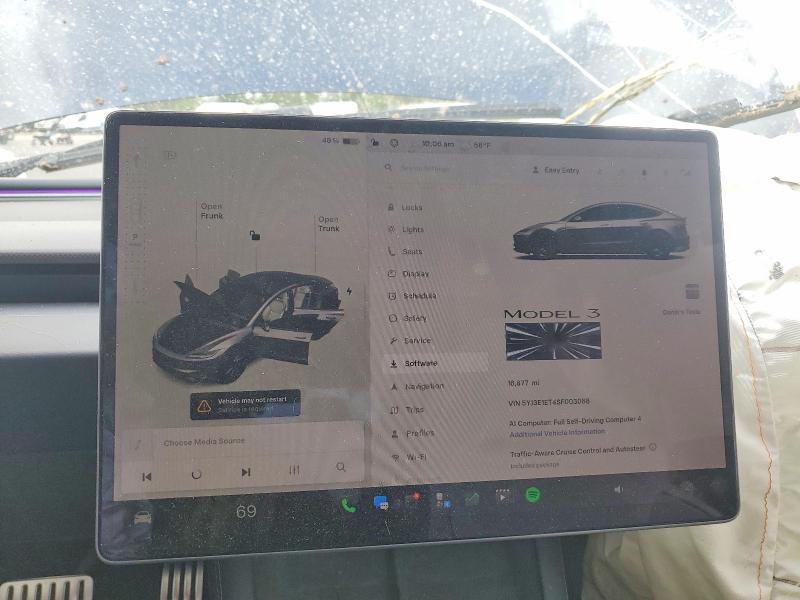 Продаж на аукціоні авто 2025 Tesla Model 3, vin: 5YJ3E1ET4SF003088, номер лоту: 52588206