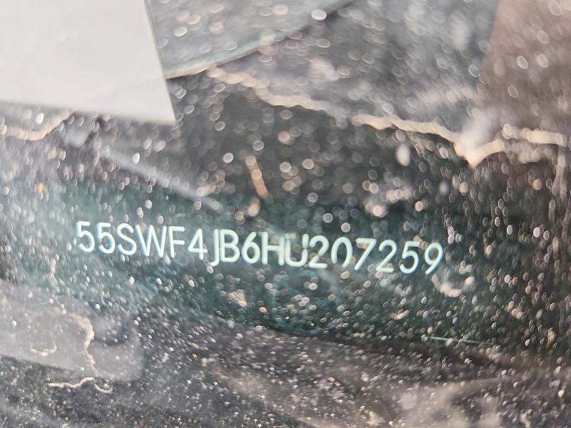 52206366 :رقم المزاد ، 55SWF4JB6HU207259 vin ، 2017 Mercedes-benz C مزاد بيع