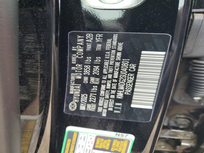 Aukcja sprzedaży 2025 Hyundai Elantra, vin: KMHLM4DG2SU040801, numer aukcji: 53986426