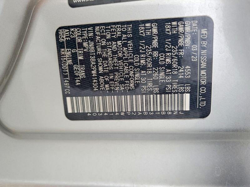 Продаж на аукціоні авто 2023 Nissan Rogue, vin: JN8BT3BA2PW414304, номер лоту: 54644216