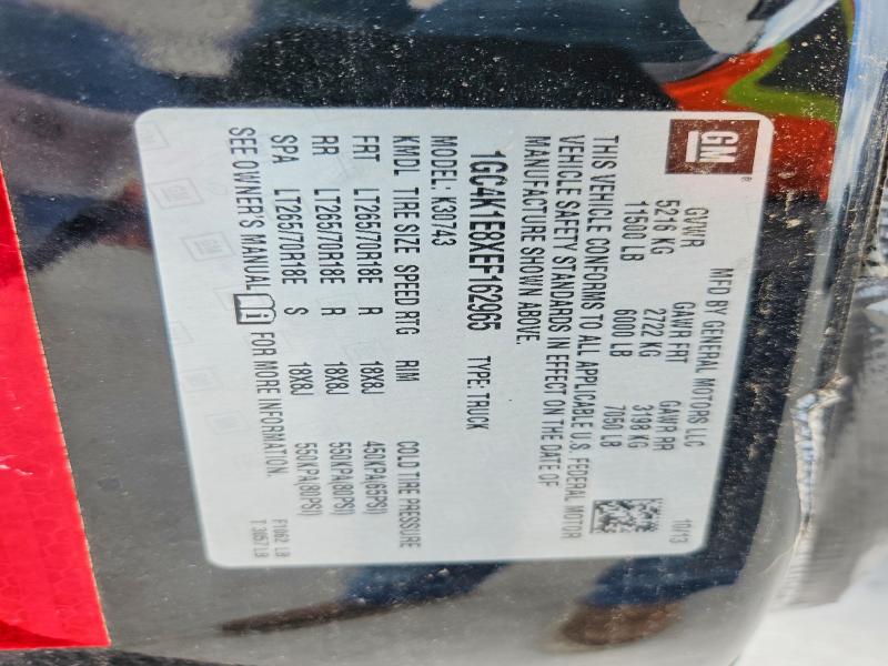 Продажа на аукционе авто 2014 Chevrolet Silverado, vin: 1GC4K1E8XEF162965, номер лота: 54765106