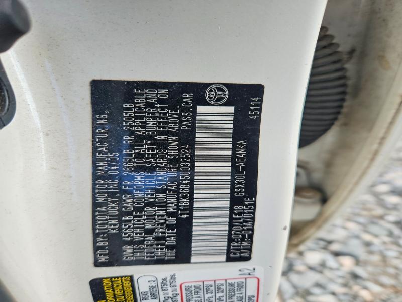 52917326 :رقم المزاد ، 4T1BK36B45U032524 vin ، 2005 Toyota Avalon مزاد بيع