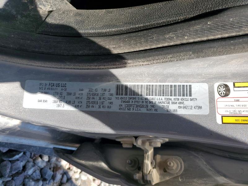 Aukcja sprzedaży 2019 Ram 1500, vin: 1C6SRFGT3KN528128, numer aukcji: 53438886
