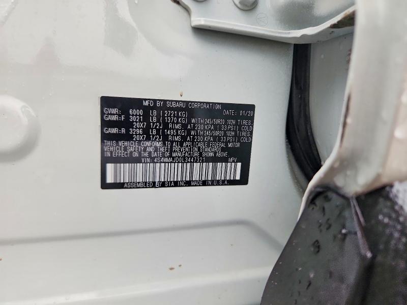 Продажа на аукционе авто 2020 Subaru Ascent, vin: 4S4WMAJD0L3447321, номер лота: 51571206