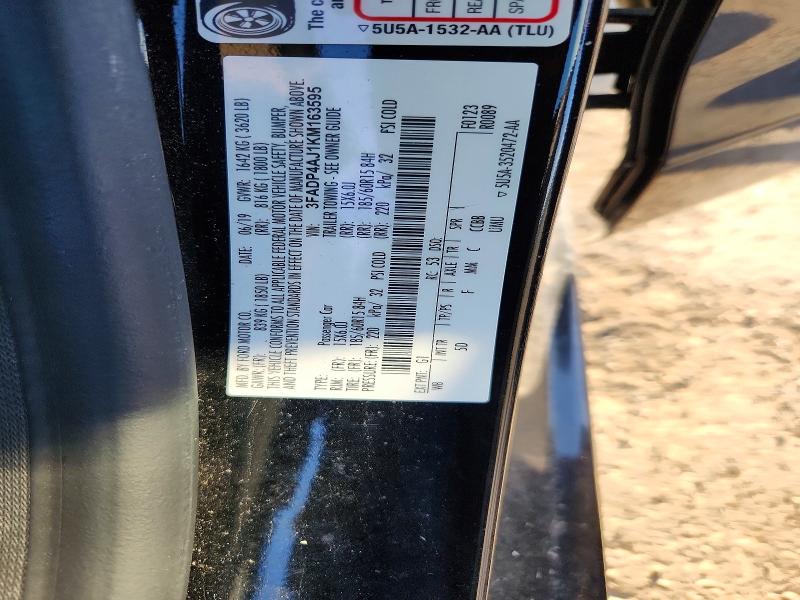 Продажа на аукционе авто 2019 Ford Fiesta, vin: 3FADP4AJ1KM163595, номер лота: 52360556