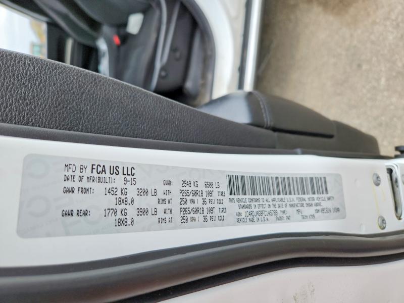 Продажа на аукционе авто 2015 Dodge Durango, vin: 1C4RDJAG8FC145789, номер лота: 53425116