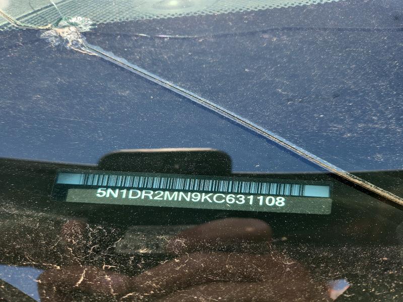 2019 Nissan Pathfinder მანქანა იყიდება აუქციონზე, vin: 5N1DR2MN9KC631108, აუქციონის ნომერი: 53264996