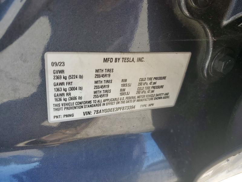 Продаж на аукціоні авто 2023 Tesla Model Y, vin: 7SAYGDEE3PF873394, номер лоту: 53668636