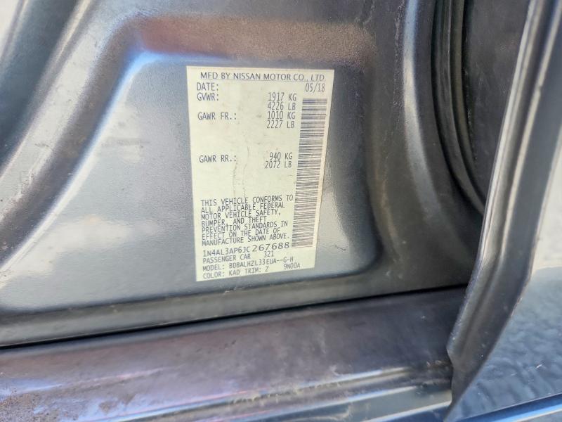Aukcja sprzedaży 2018 Nissan Altima, vin: 1N4AL3AP6JC267688, numer aukcji: 53883246
