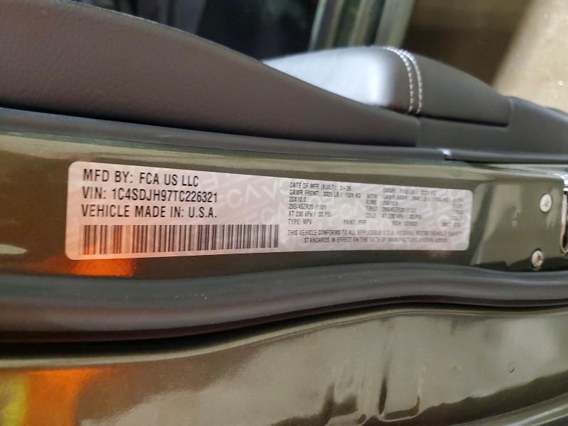 Aukcja sprzedaży 2026 Dodge Durango, vin: 1C4SDJH97TC226321, numer aukcji: 52279356