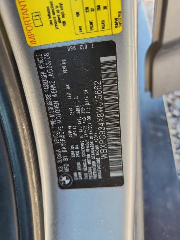 Продажа на аукционе авто 2008 Bmw X3, vin: WBXPC934X8WJ15662, номер лота: 53273436