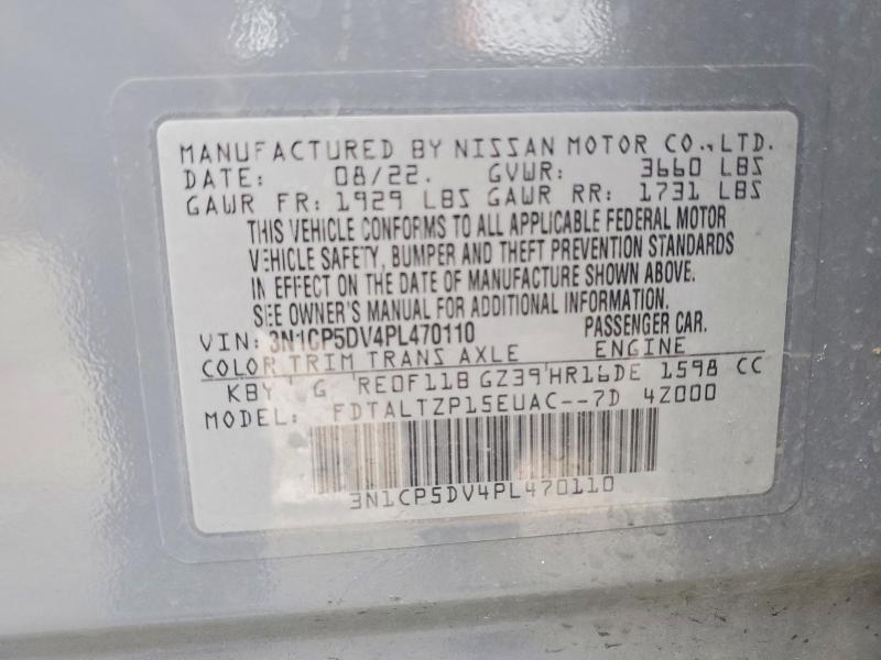 Продаж на аукціоні авто 2023 Nissan Kicks, vin: 3N1CP5DV4PL470110, номер лоту: 54474856