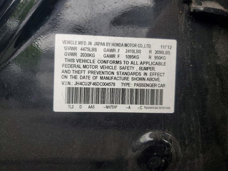Aukcja sprzedaży 2013 Acura Tsx, vin: JH4CU2F46DC004578, numer aukcji: 51784566