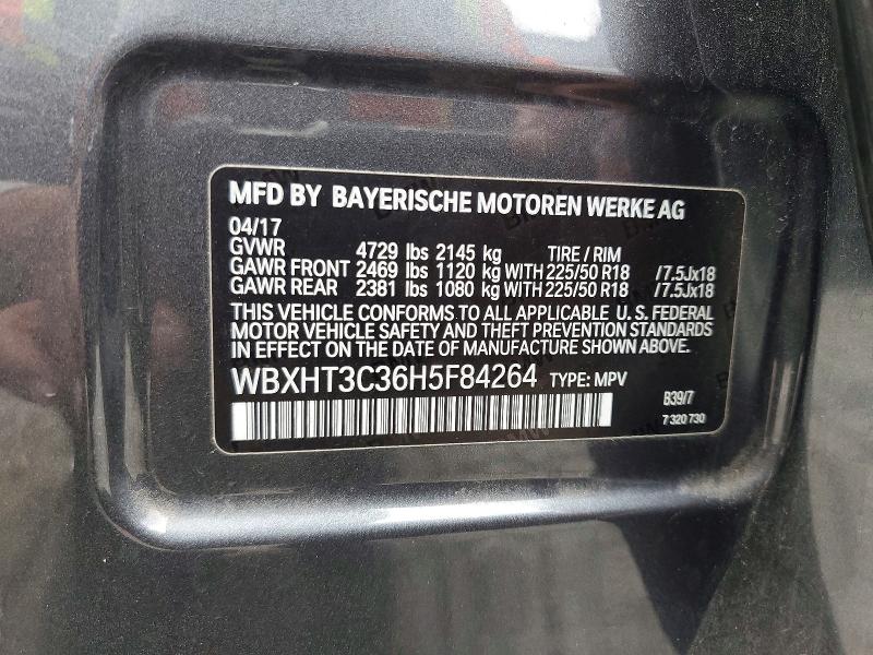 Продажа на аукционе авто 2017 Bmw X1, vin: WBXHT3C36H5F84264, номер лота: 52206916