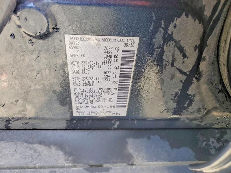 Продажа на аукционе авто 2016 Nissan Rogue, vin: 5N1AT2MT3GC894186, номер лота: 51873706