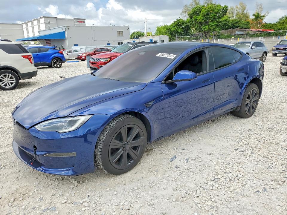 55015596 :رقم المزاد ، 5YJSA1E58NF488140 vin ، 2022 Tesla Model S مزاد بيع