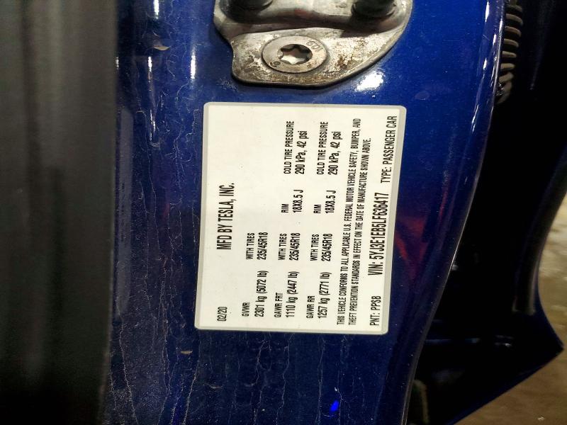 Aukcja sprzedaży 2020 Tesla Model 3, vin: 5YJ3E1EB5LF636417, numer aukcji: 53620276