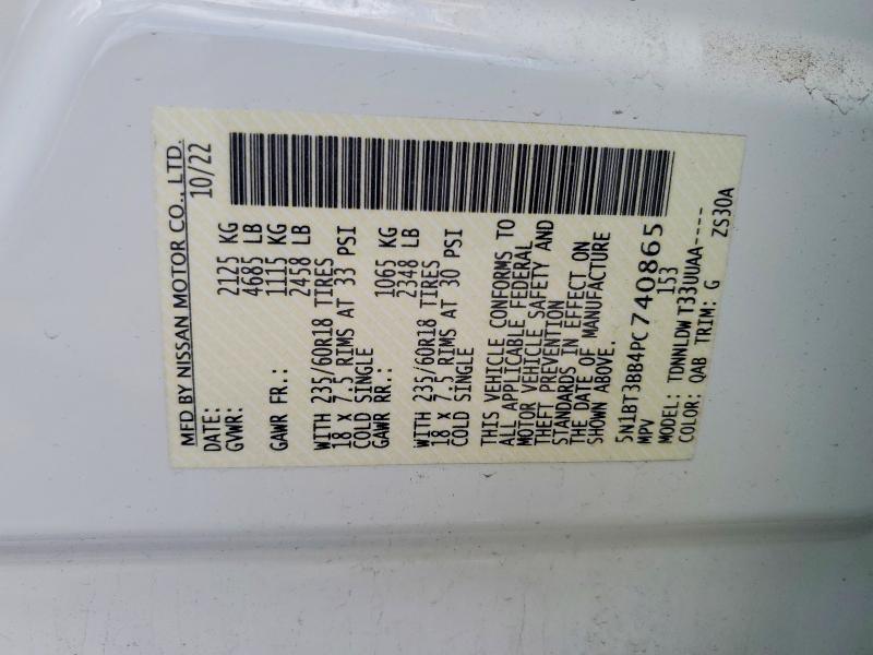 Aukcja sprzedaży 2023 Nissan Rogue, vin: 5N1BT3BB4PC740865, numer aukcji: 55042346